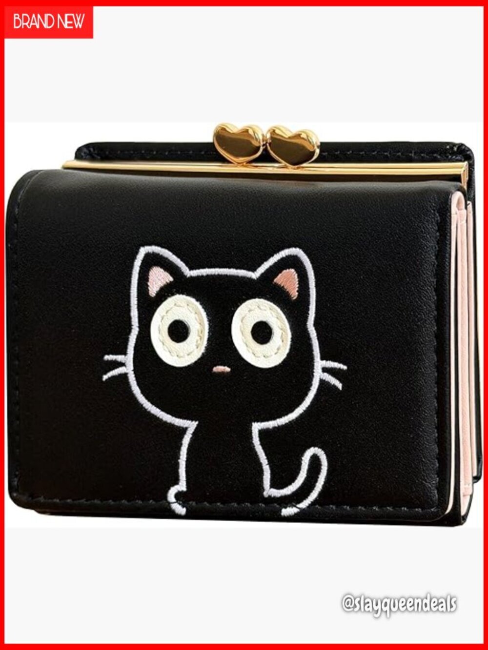 Small RFID Blocking Vegan Leather Wallet Card Holder Coin Purse
